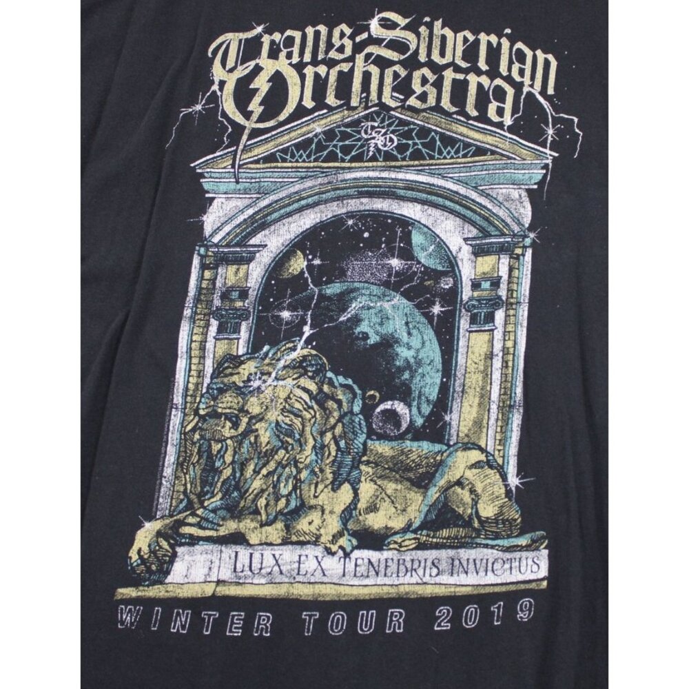 Trans-Siberian Orchestra Winter Tour 2019 Gildan Softstyle T-Shirt 2XL Black - Picture 2 of 7